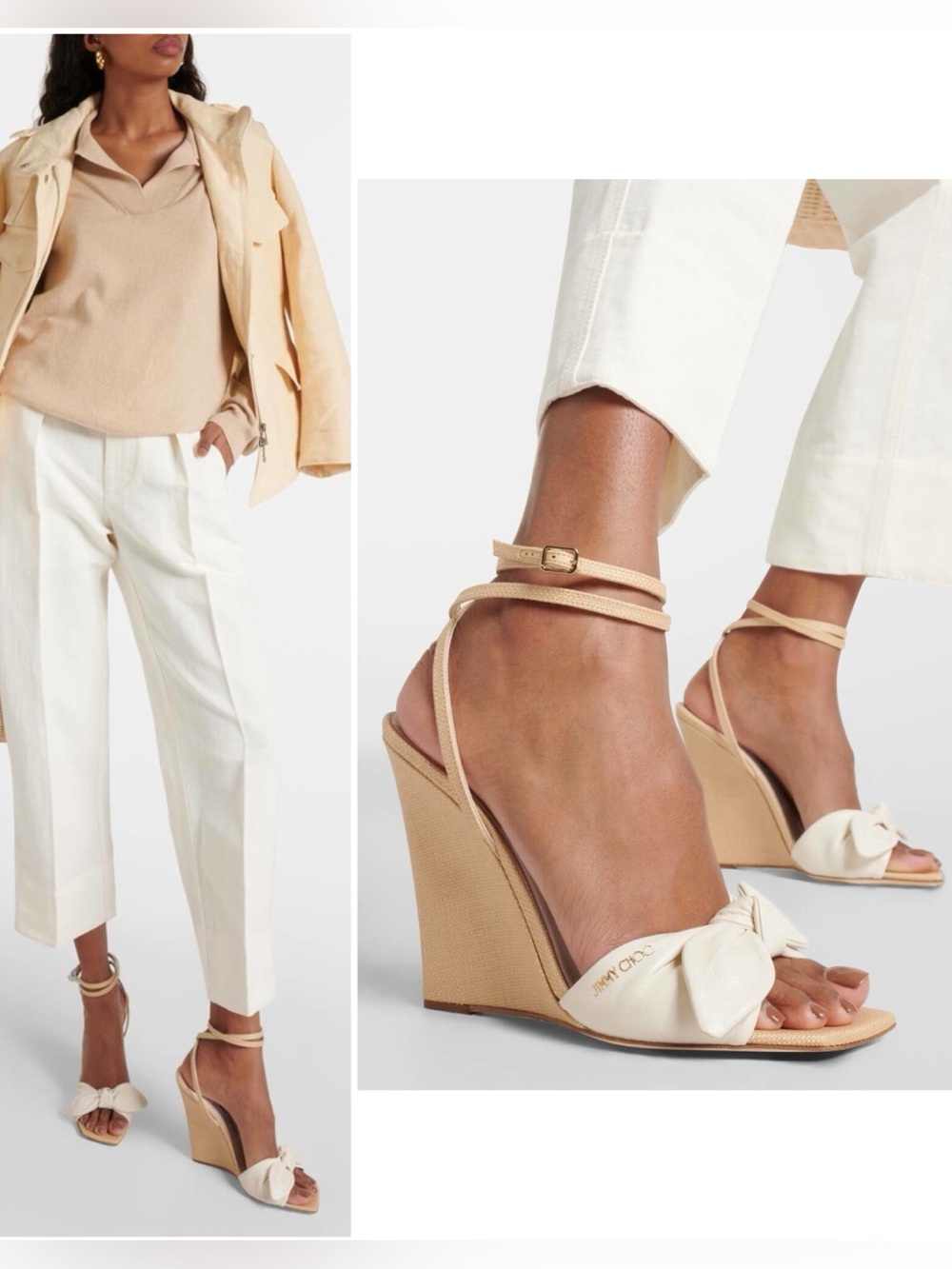 New Jimmy Choo Richelle 110 leather sandals $895 39.5